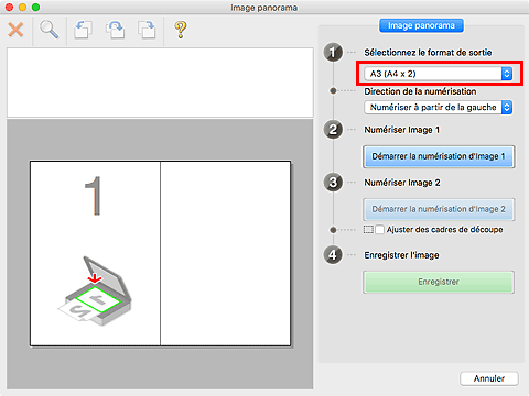 figure : fenêtre Image panorama